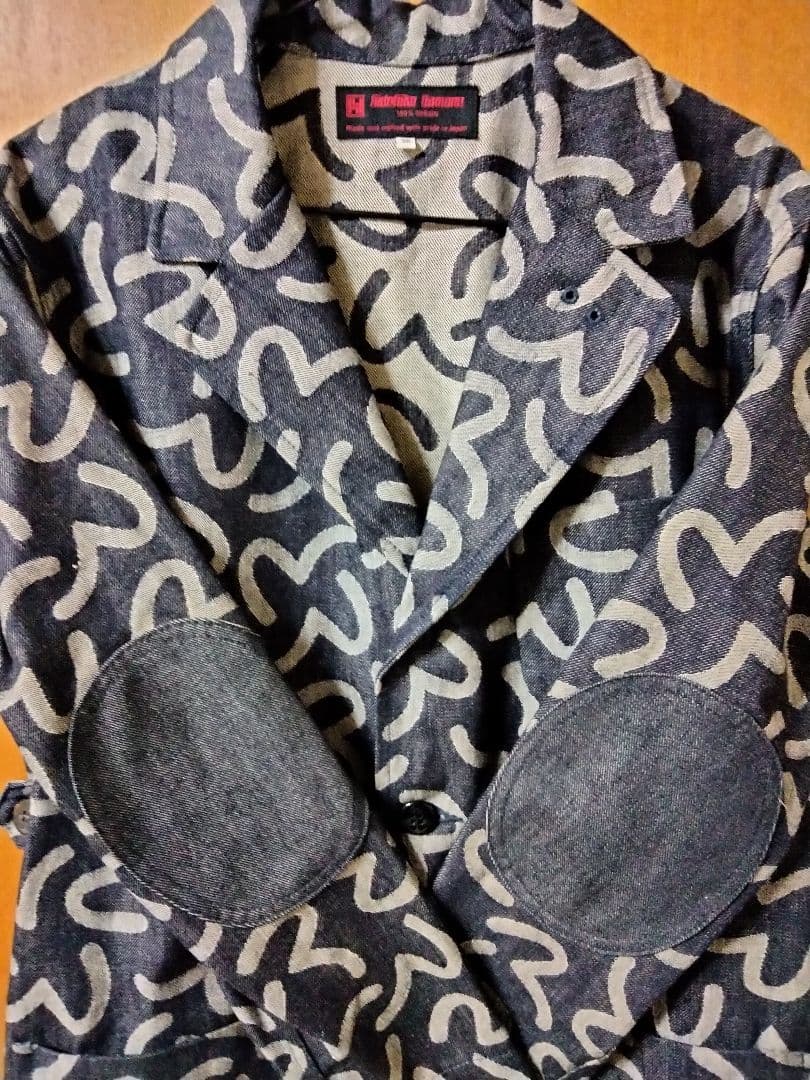 EVISUエヴィス yamane山根 総柄 デニムジャケットsize36