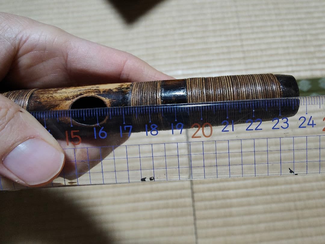 篠笛　眞風　煤竹　ドレミ　総巻　四本調子