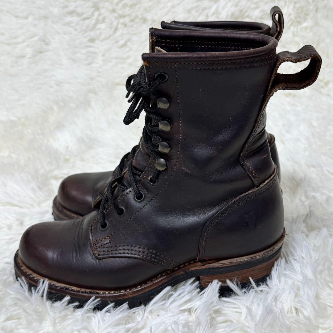 【希少・USA製】FRYE フライ ロガーブーツ 6M（24cm）ビブラムソール