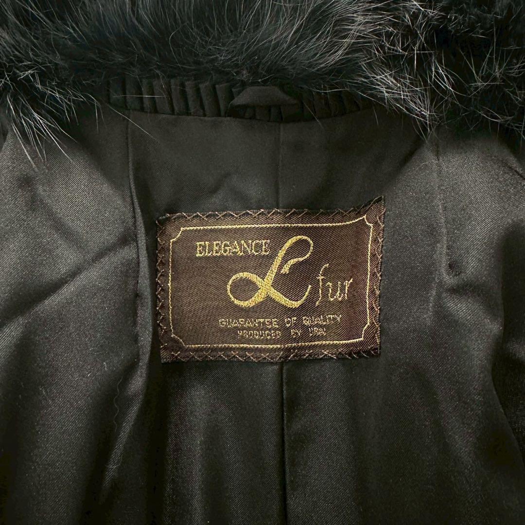 金サガ SAGA FOX 染めブルーフォックス ファーコート 大きめサイズ