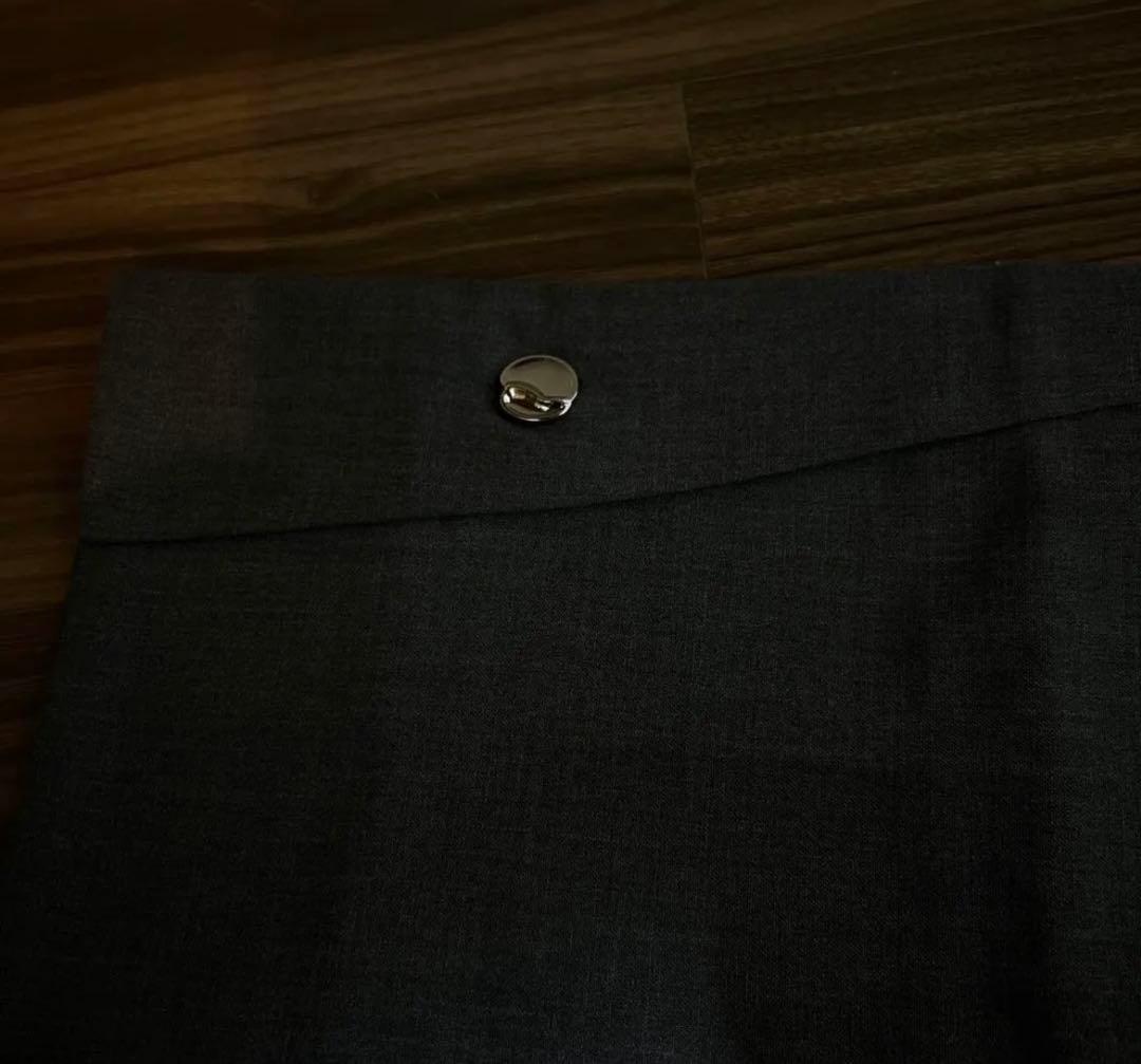 CORNERSTONE 21AW ボタンフレアパンツ グレー