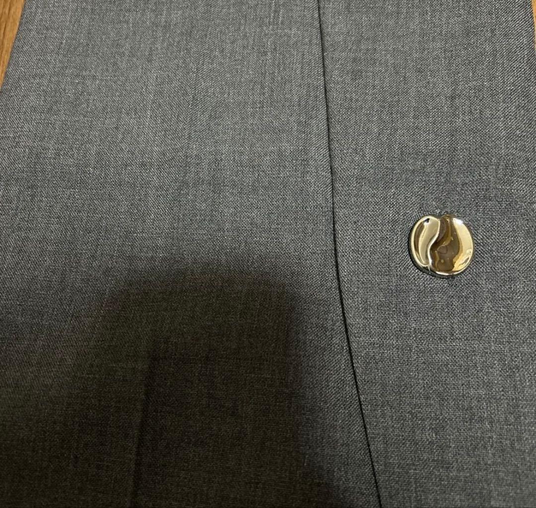 CORNERSTONE 21AW ボタンフレアパンツ グレー