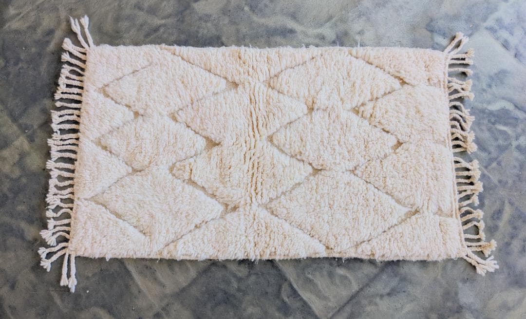 【週末限定セール】新品未使用モロッコミニベニワレンラグ-No.20 62×108