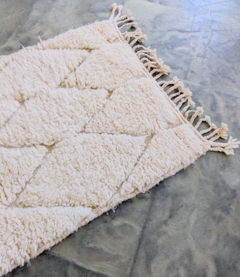 【週末限定セール】新品未使用モロッコミニベニワレンラグ-No.20 62×108