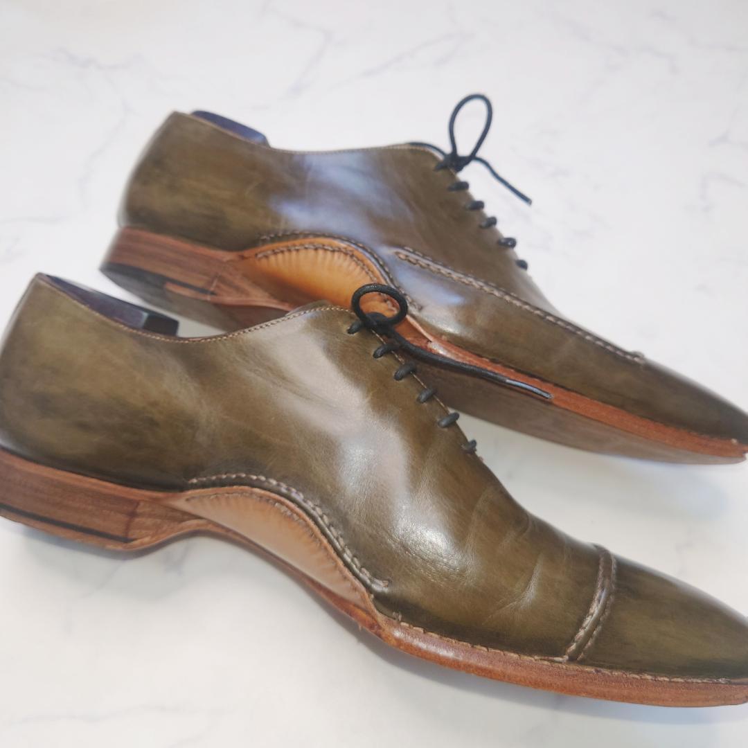 着用回数少ない　ZENOBI　パティーヌ　ダークグリーン　オリーブカーキ色