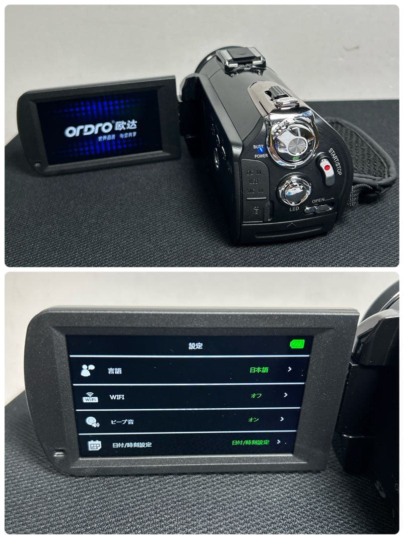 新品 未使用‼︎ Ordro 4Kビデオカメラセット 鞄付ORDRO AC5カメラ