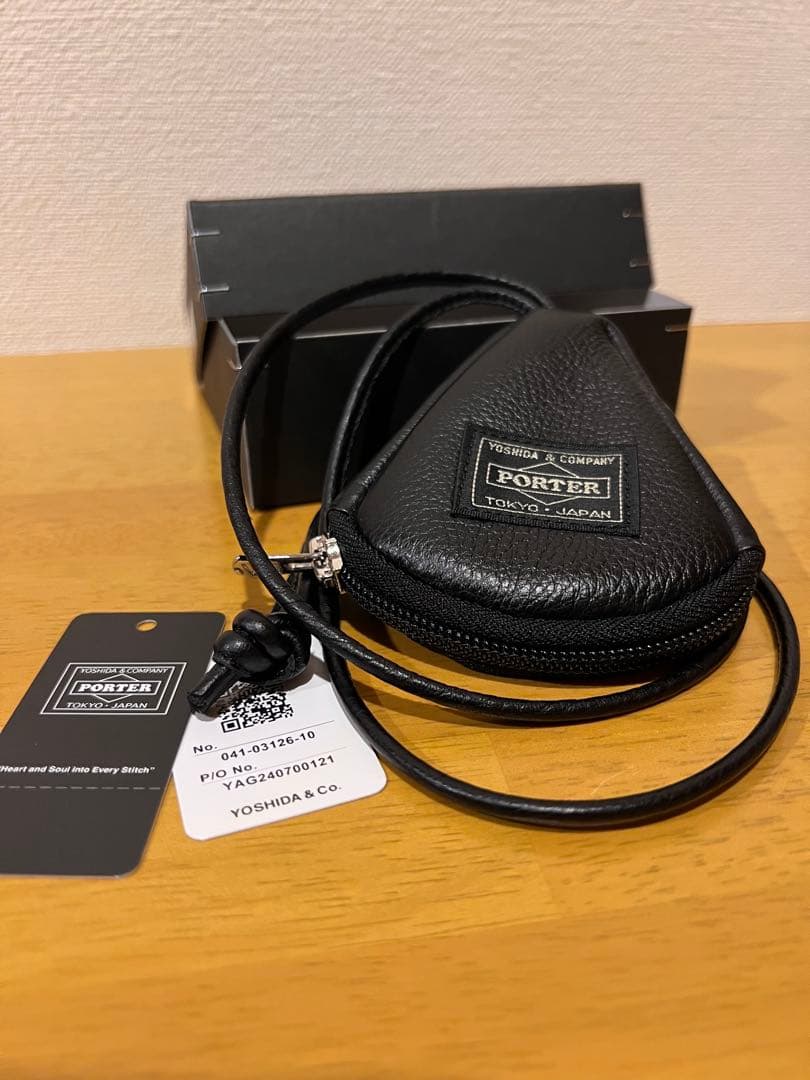 PORTER CALM KEY PACK キーパック　レザー黒