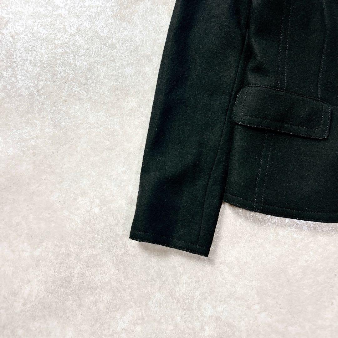 バーバリーロンドン　アンゴラ混　ノバチェックウールジャケット　2つ釦　40 L