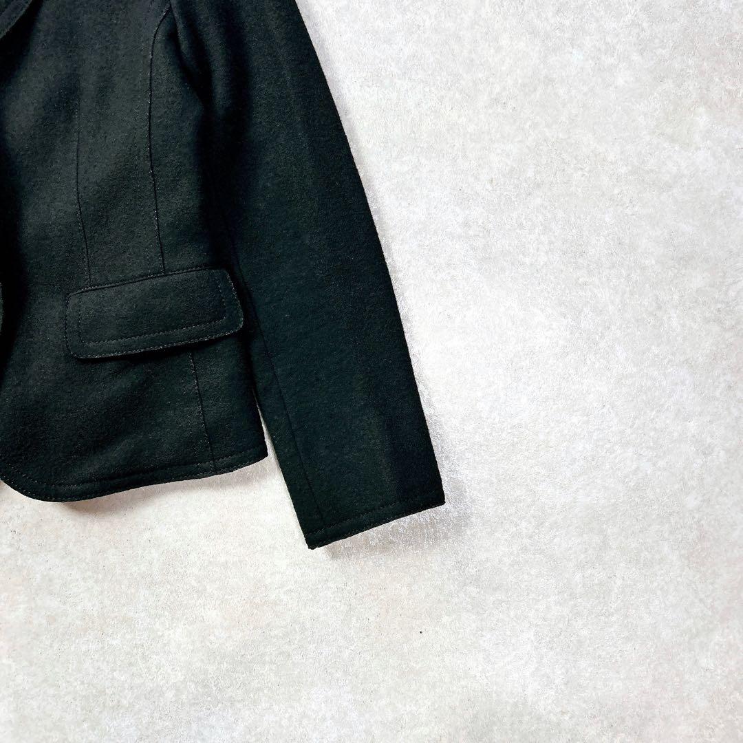 バーバリーロンドン　アンゴラ混　ノバチェックウールジャケット　2つ釦　40 L