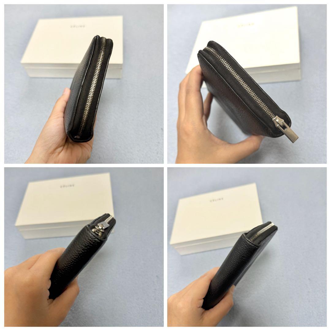 ✨正規品✨ セリーヌ CELINE 長財布 シボレザー　シルバー金具