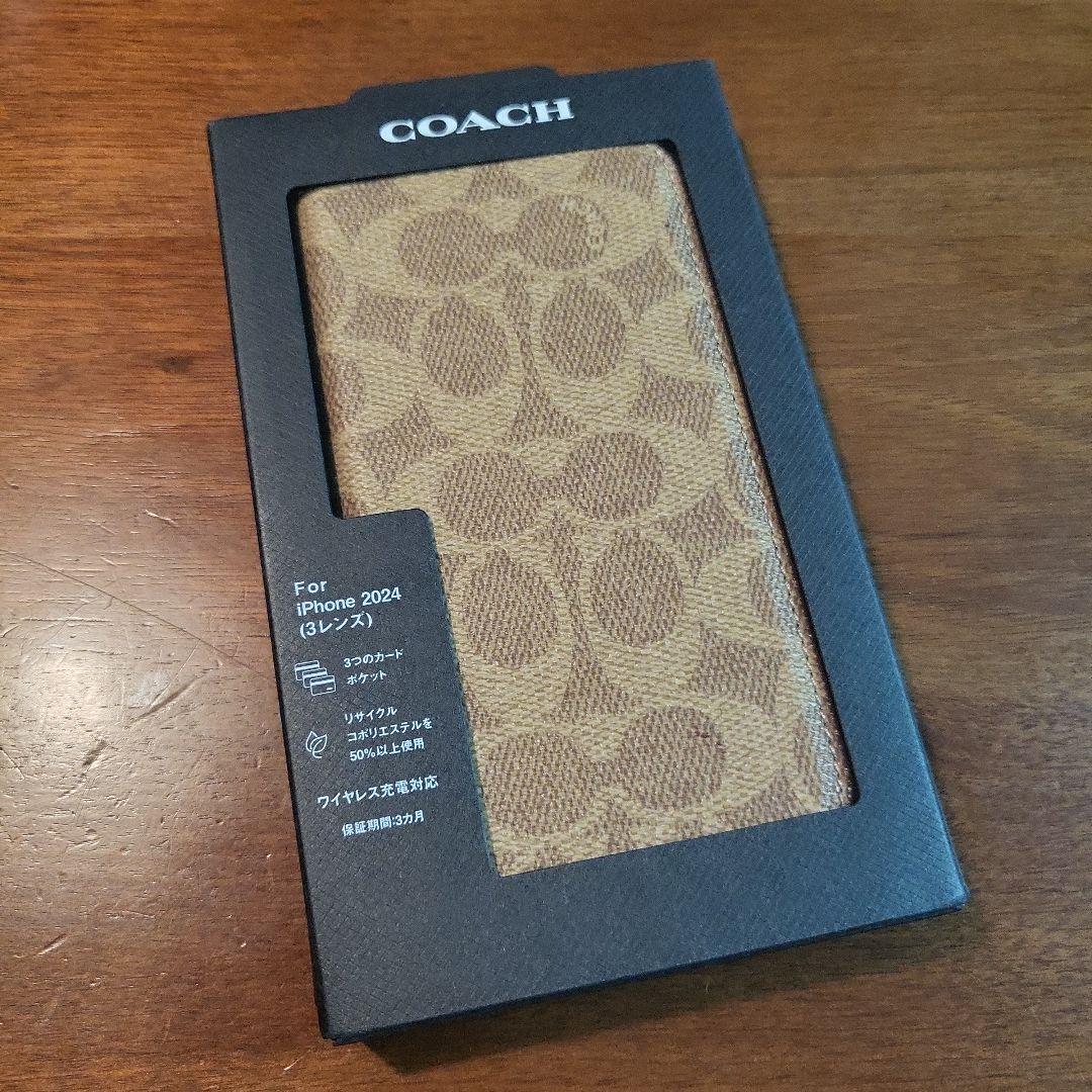 iPhone16Pro COACH（R）ブックタイプケース