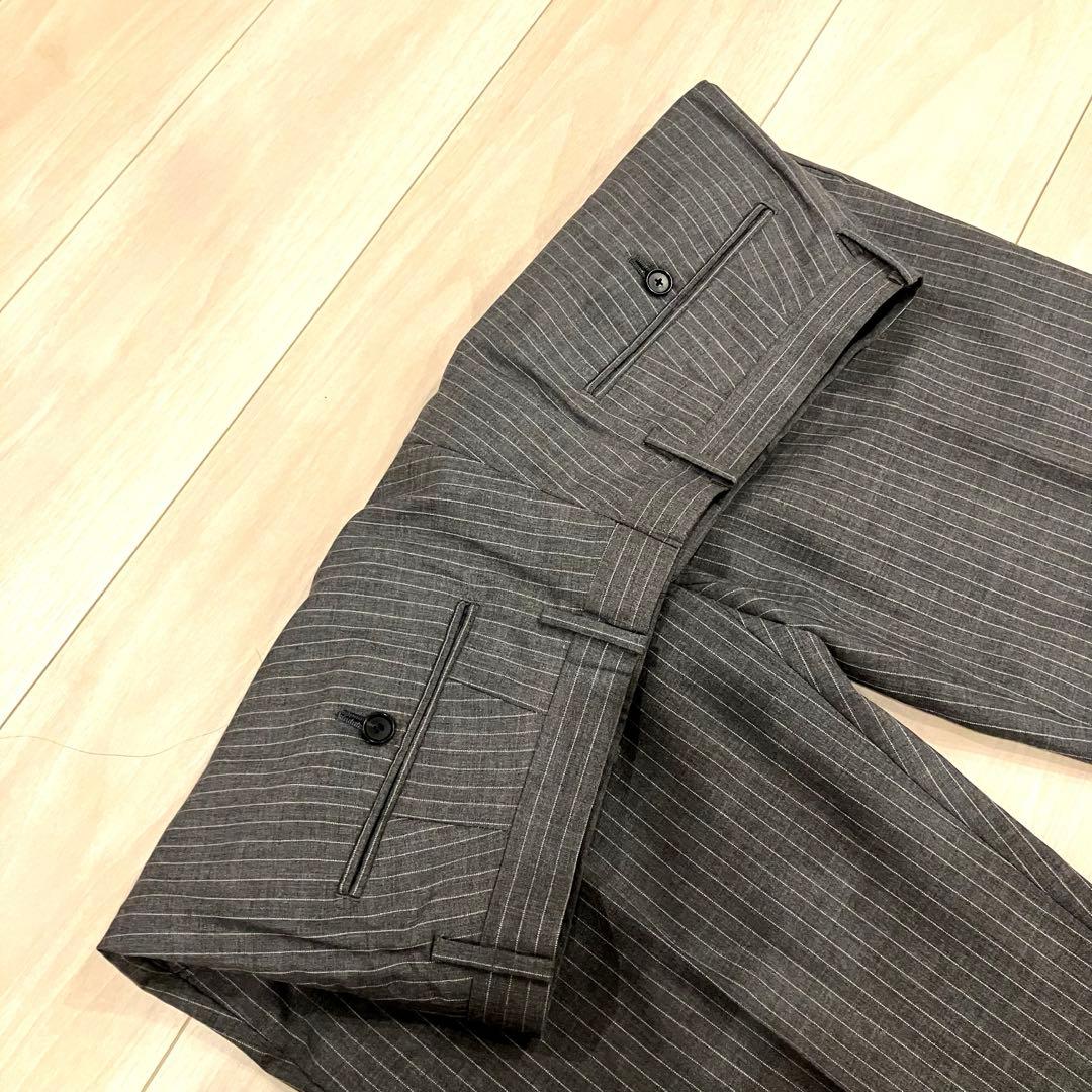 美品✨ RING JACKET スーツ セットアップ 段返り ストライプ L