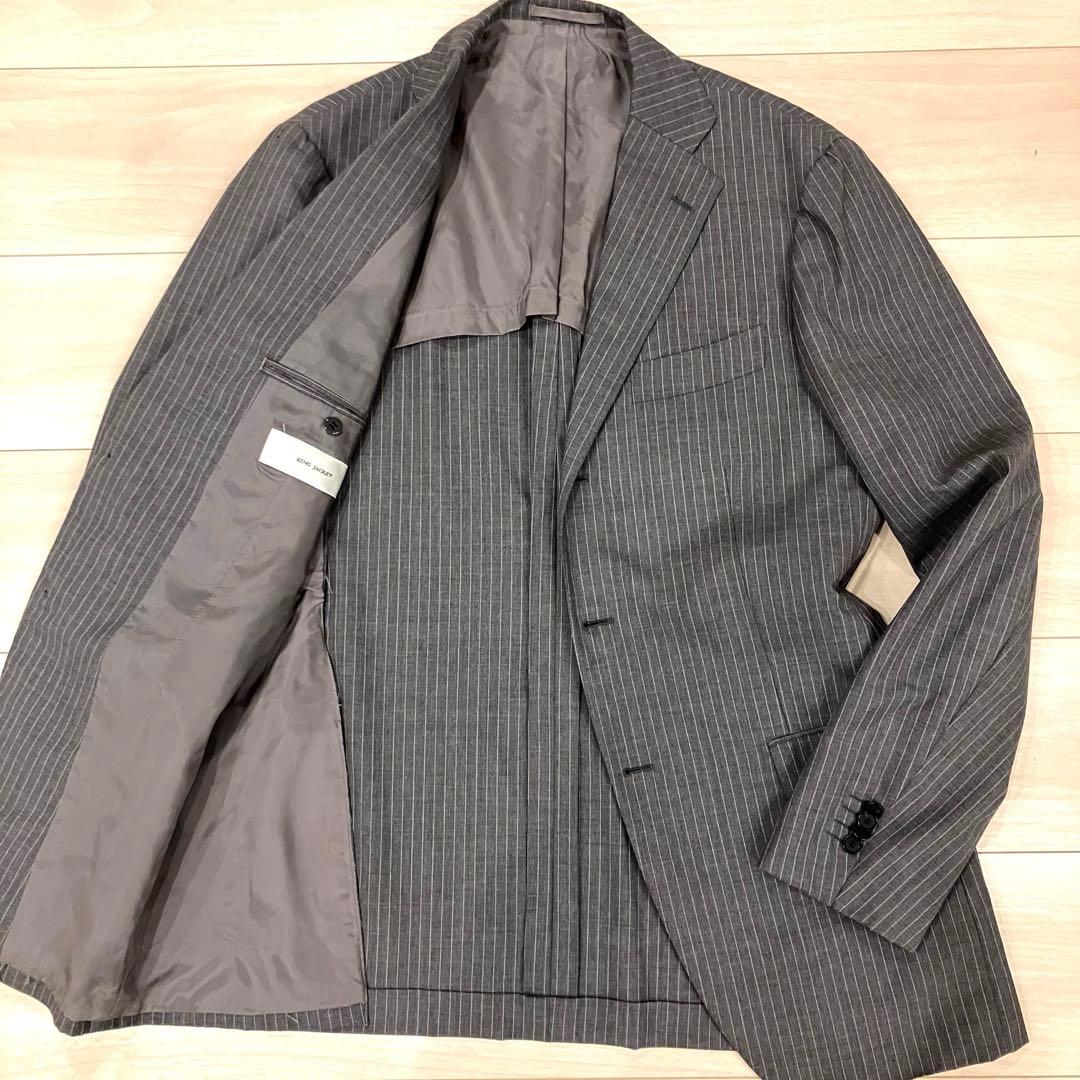 美品✨ RING JACKET スーツ セットアップ 段返り ストライプ L
