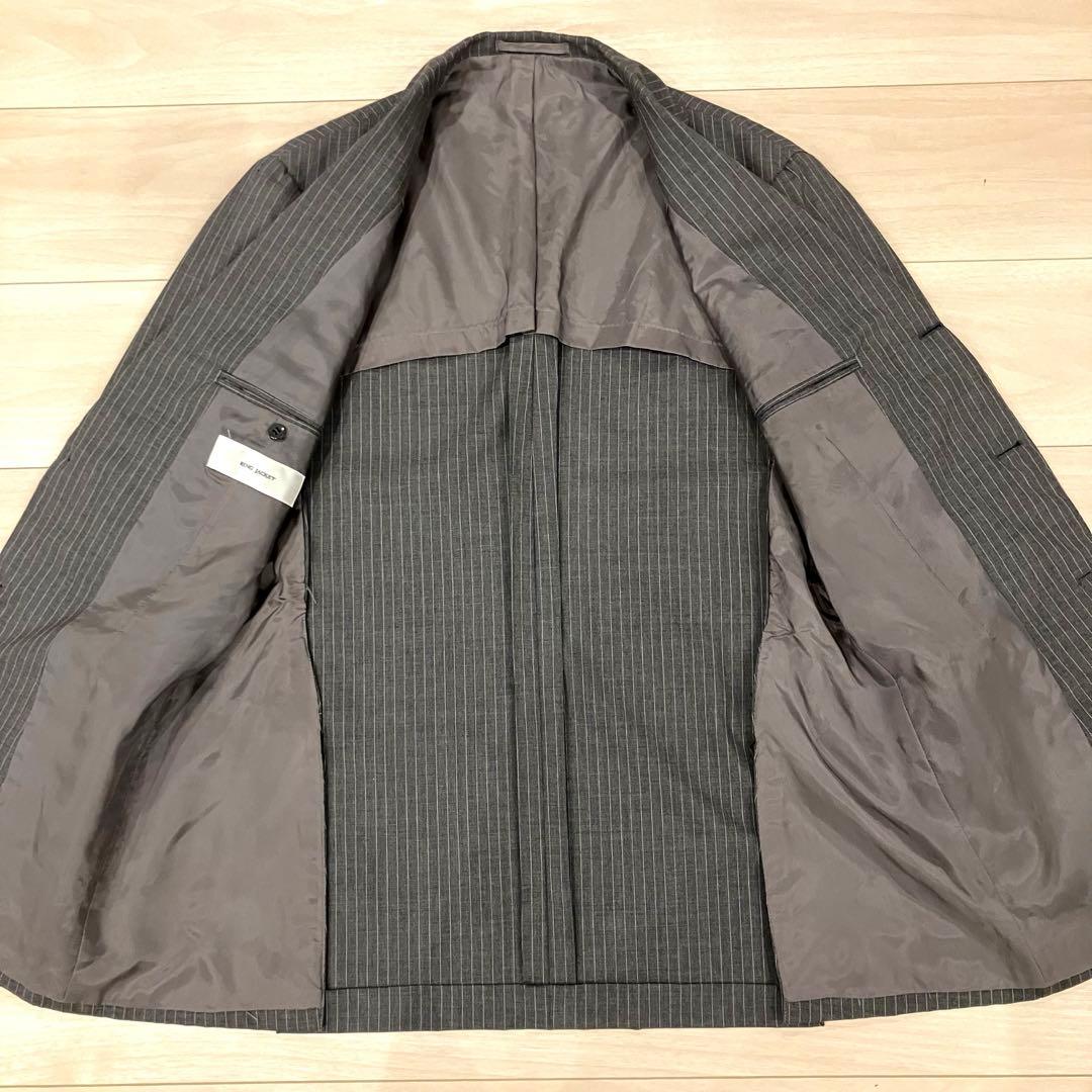 美品✨ RING JACKET スーツ セットアップ 段返り ストライプ L