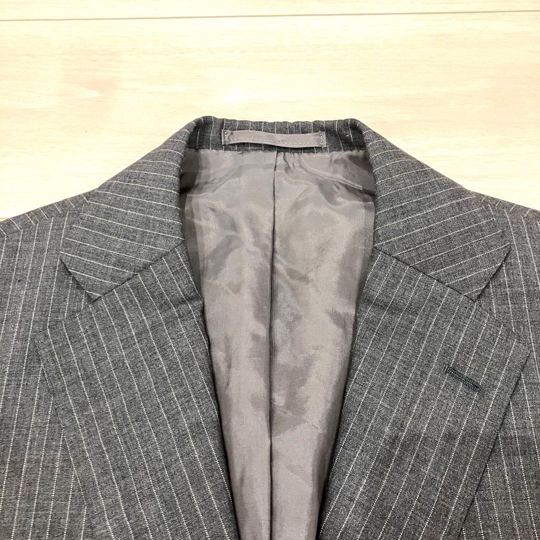 美品✨ RING JACKET スーツ セットアップ 段返り ストライプ L