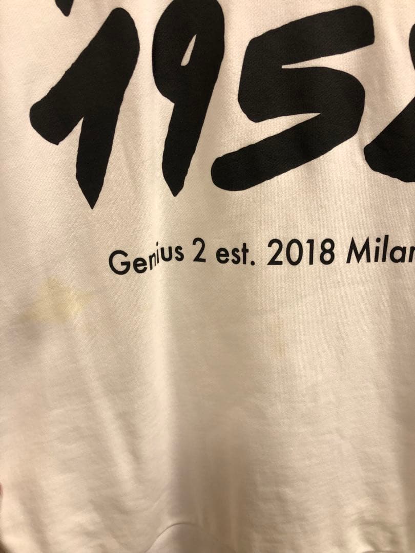 MONCLER トレーナー 白 スウェット オーバーサイズ 2 GENIUS