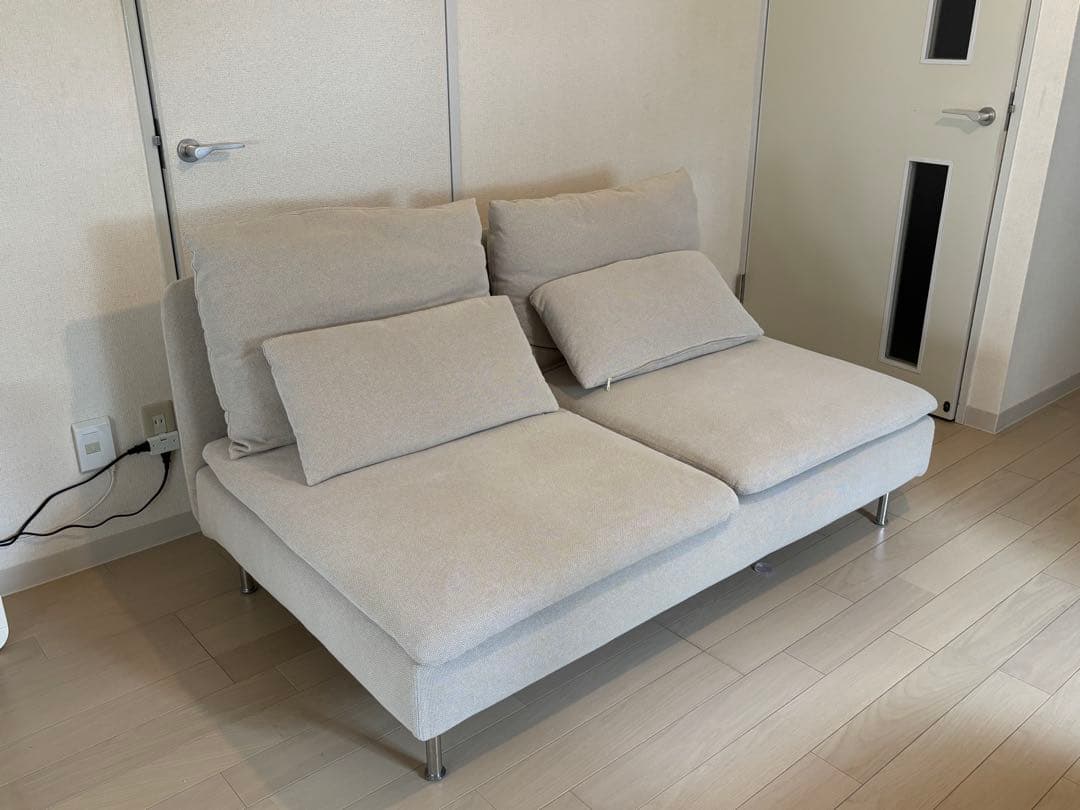 IKEA ソーデルハムン 3人がけコンパクトソファ(クリーニング済)