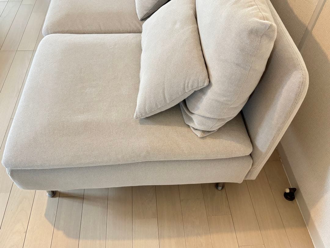 IKEA ソーデルハムン 3人がけコンパクトソファ(クリーニング済)