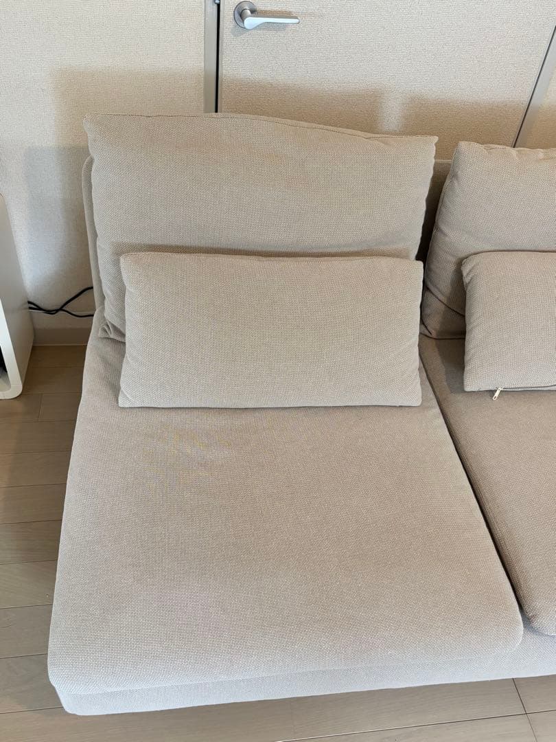 IKEA ソーデルハムン 3人がけコンパクトソファ(クリーニング済)