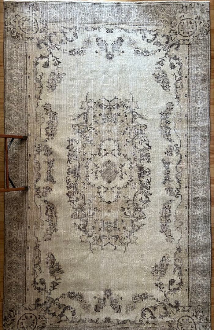 超大判 266×157 shabby chic トルコ ヴィンテージラグ