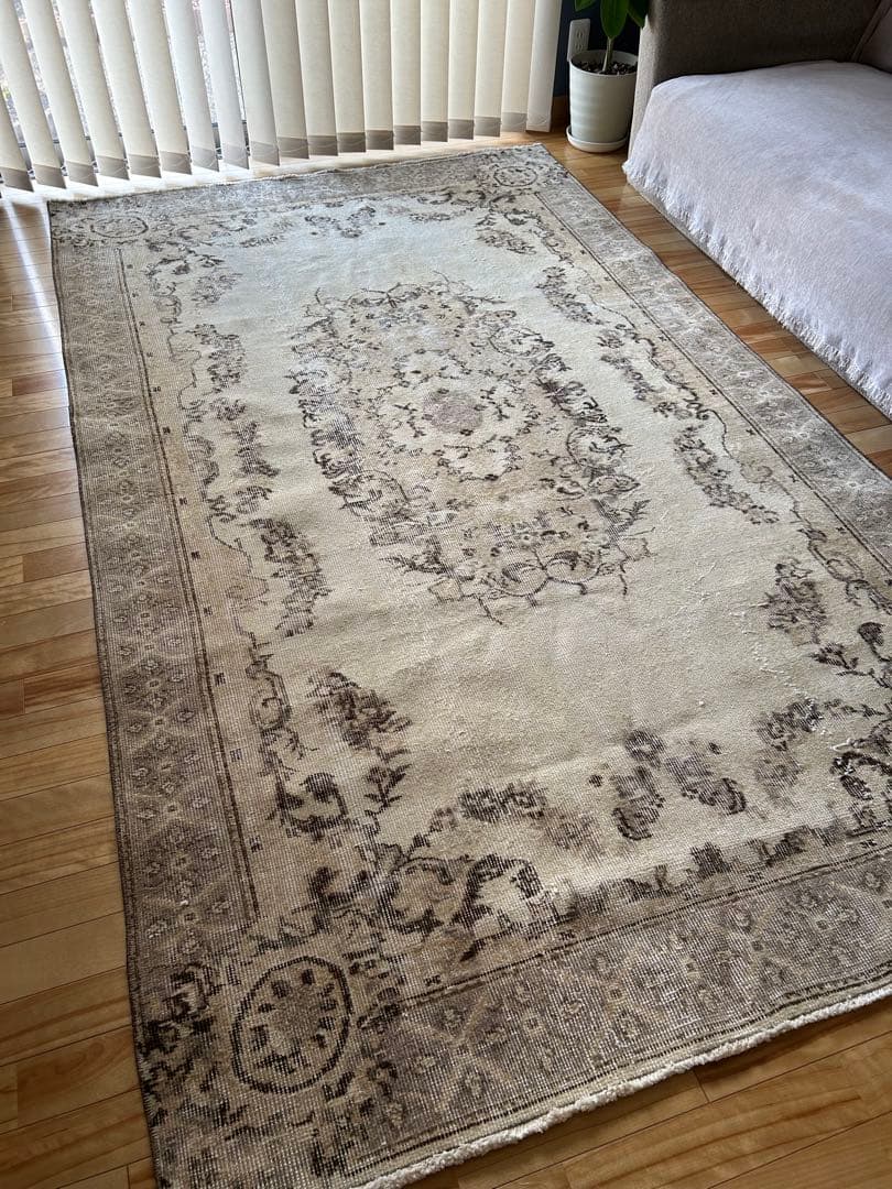 超大判 266×157 shabby chic トルコ ヴィンテージラグ