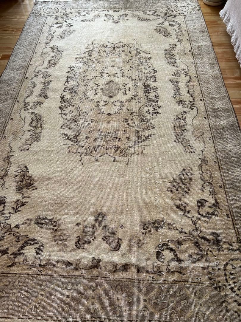 超大判 266×157 shabby chic トルコ ヴィンテージラグ