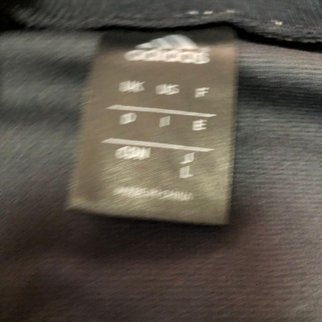 adidas　光沢デザイン　ジャージ上下　セットアップ　ブラック　y2k