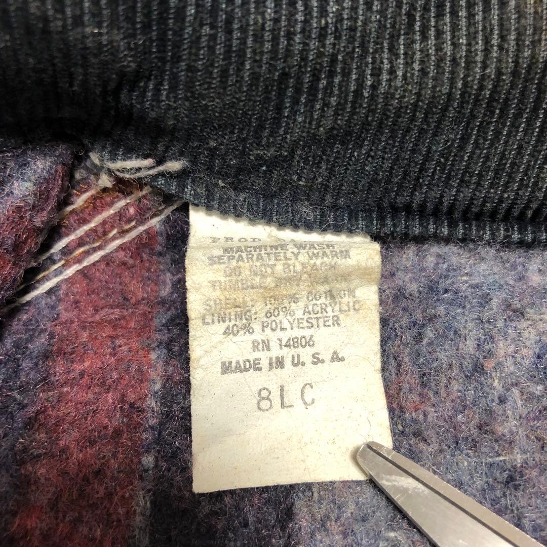 カーハート　ミシガンチョアコート　60s 70s デニム　プリントタグ