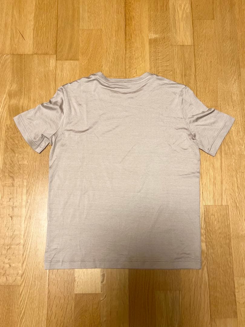 Hermes マルジェラ期 36 シルク混Tシャツ グレージュ