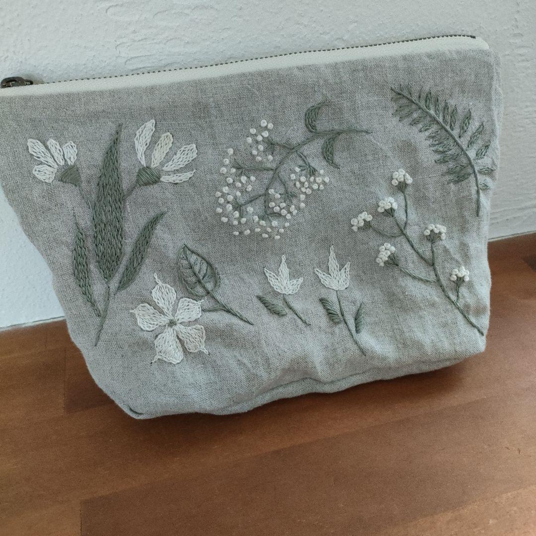 【リネン刺繍　ゆくゆく様オーダー専用ページ】マルチクロス　メガネケース