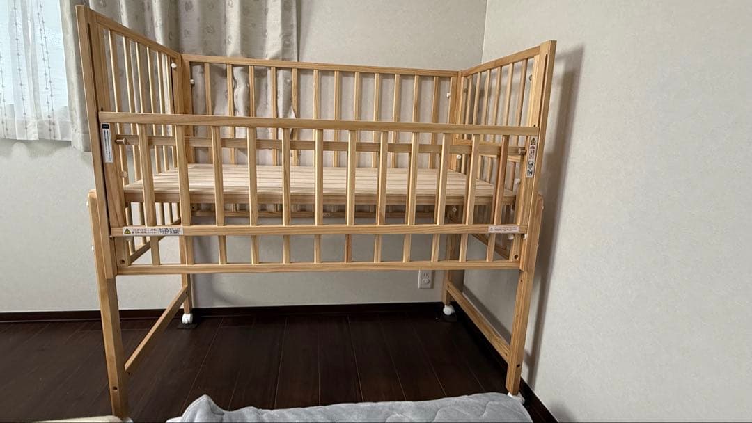 yamatoya トール　Wオープンベビーベッド　ナチュラル