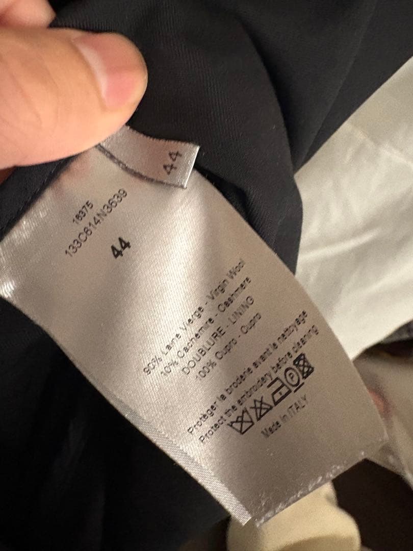 Diorhomme 刺繍デザインノースリーブプルオーバーシャツ(44/ブラック)