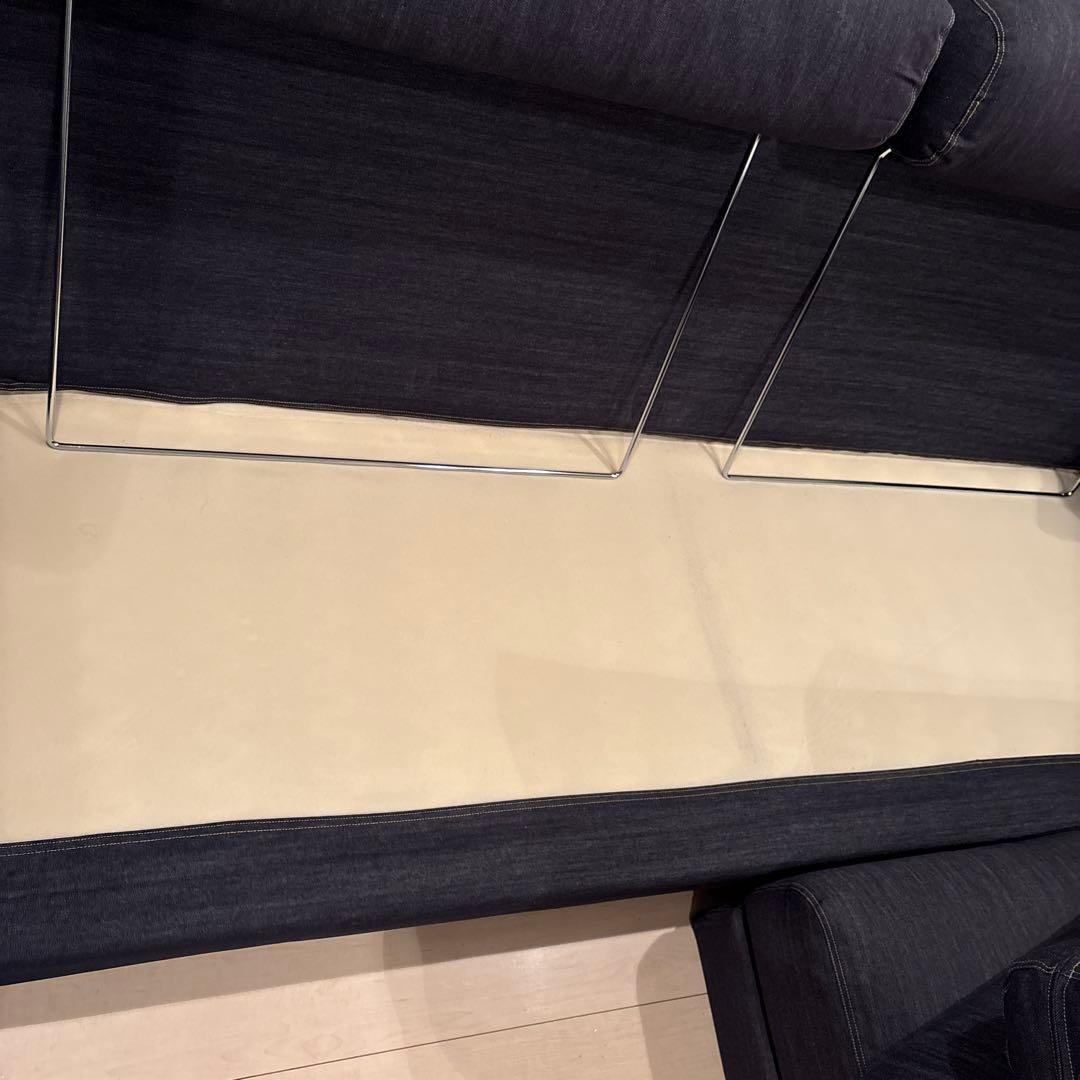 最終日／無印良品ソファ3シーターオットマンヘッドレスト付