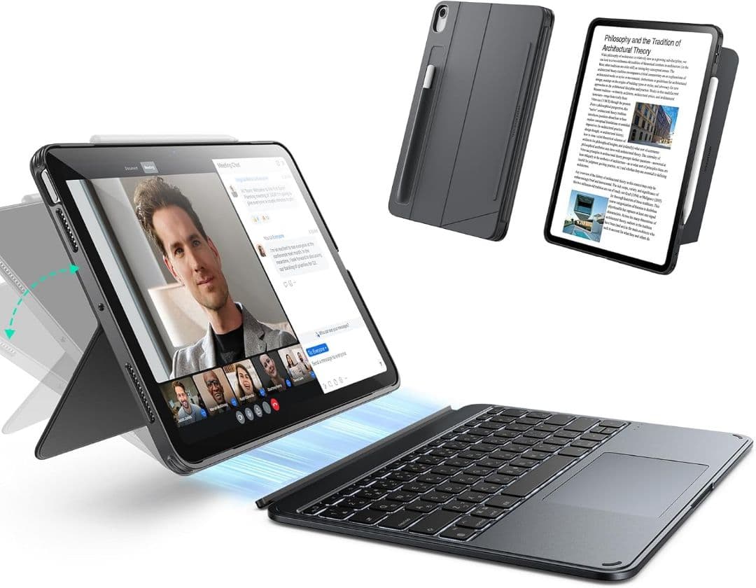 ESR iPad Air 13インチ M3 M2 パッド付 キーボード ケース