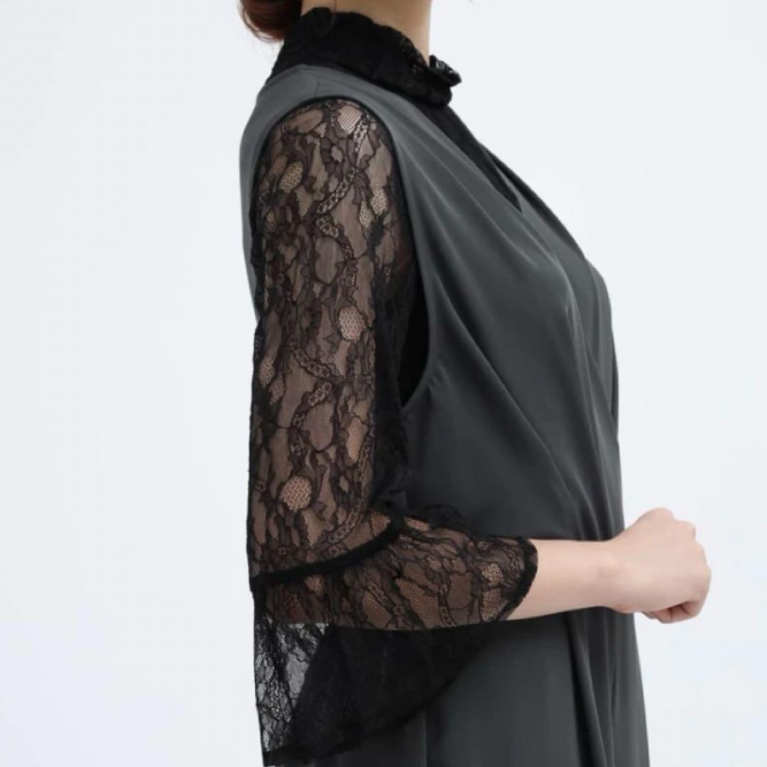 ヤマダヤ　Rire Fete レースブラウス✕オールインワンレイヤードドレス