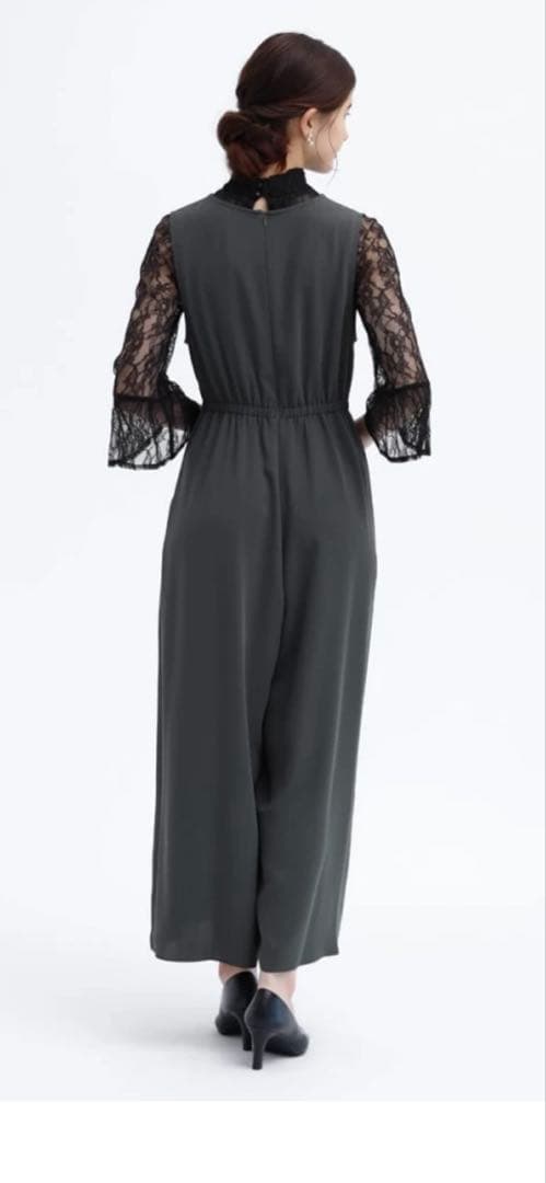 ヤマダヤ　Rire Fete レースブラウス✕オールインワンレイヤードドレス