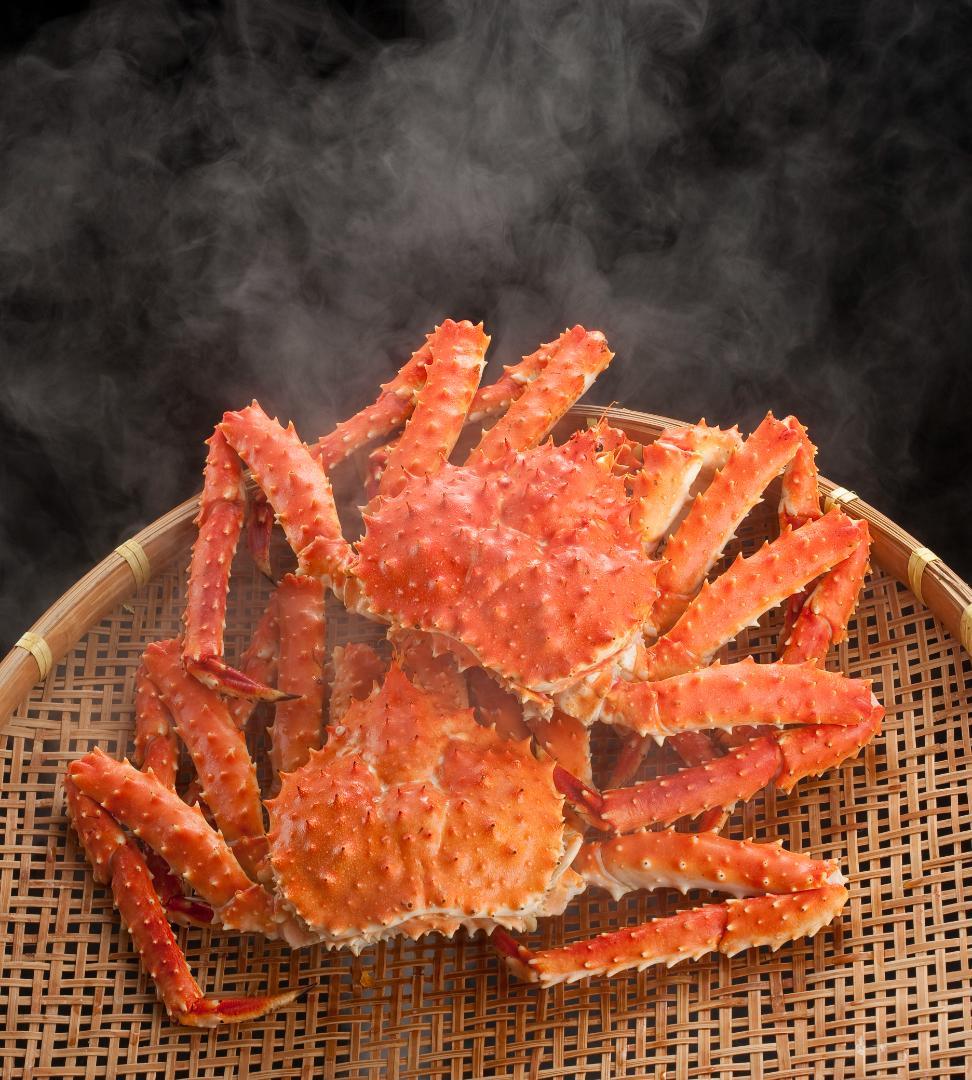 【送料無料・年内発送】冷凍たらばかに姿2人前×3尾650g±~700g± 蟹カニ