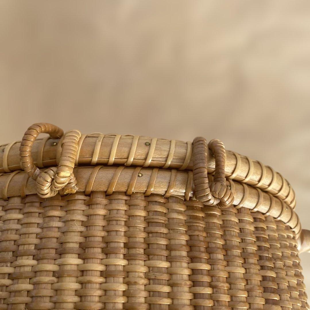 蓋付き　ナンタケットバスケット