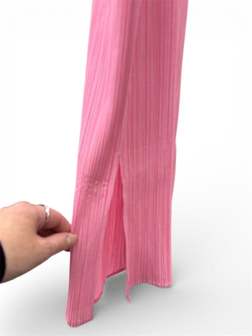 PLEATS PLEASE ISSEYMIYAKEノースリーブ トップスピンク