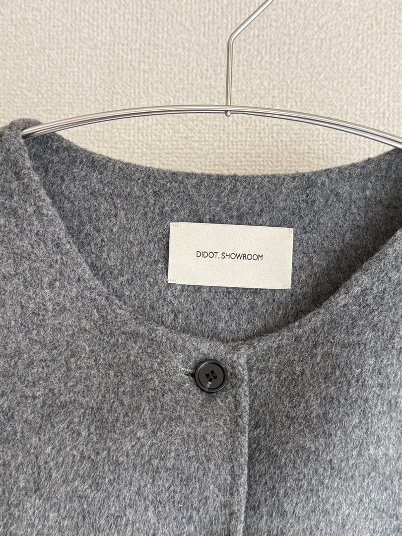 即購入◎ Didot.showroom ノーカラーウールジャケット コート