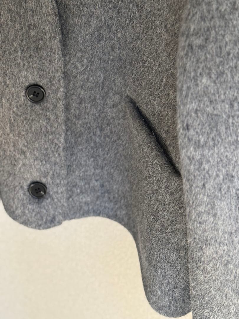 即購入◎ Didot.showroom ノーカラーウールジャケット コート