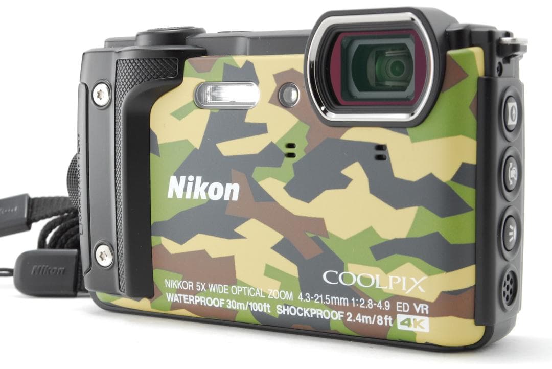 Nikon COOLPIX W300 迷彩 防水4K 箱付 極美品