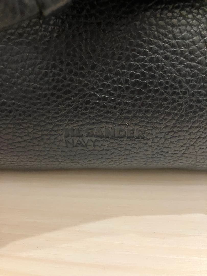 美品　JIL SANDER NAVY ネイビー　レザー　ワンショルダーバッグ