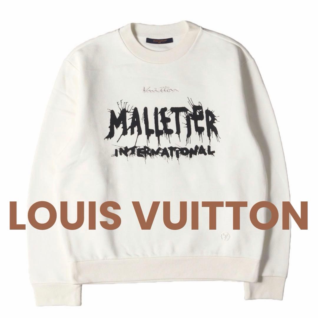 LOUISVUITTON ルイヴィトン シグネイチャー トレーナー　白　L