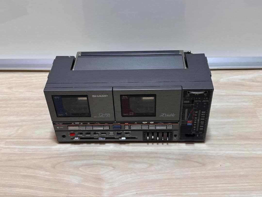 SHARP ダブルカセットデッキ QT88 ジャンク