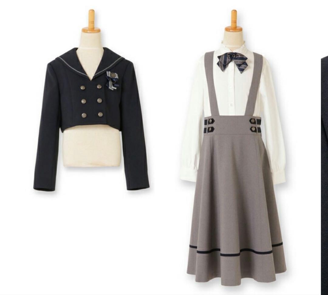 150 女の子　卒服　卒業式　フォーマルスーツ　セレモニー　式服