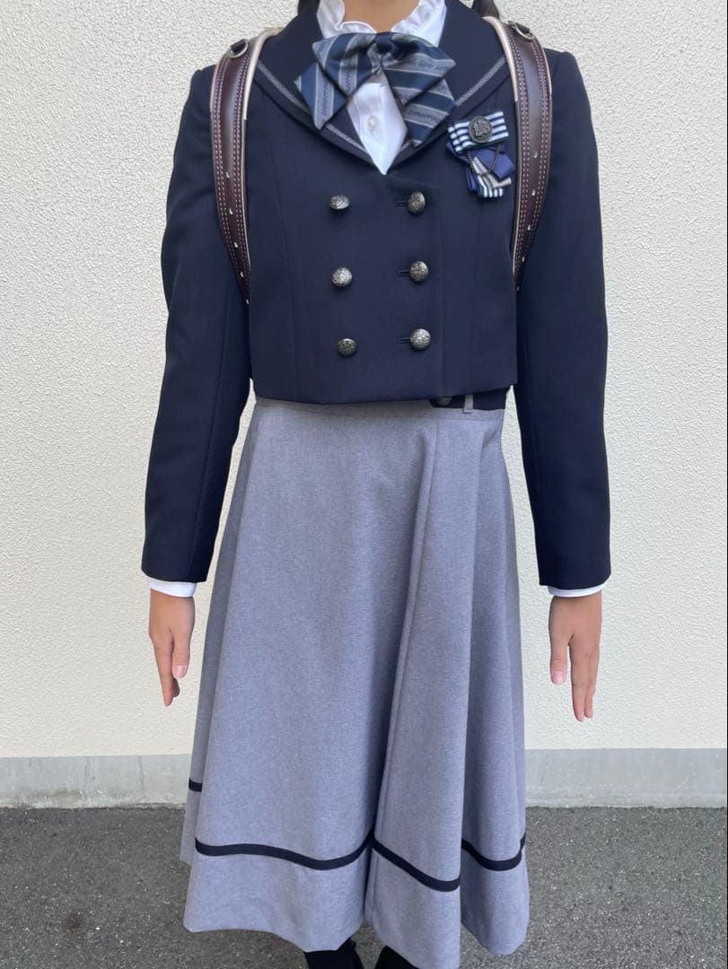 150 女の子　卒服　卒業式　フォーマルスーツ　セレモニー　式服