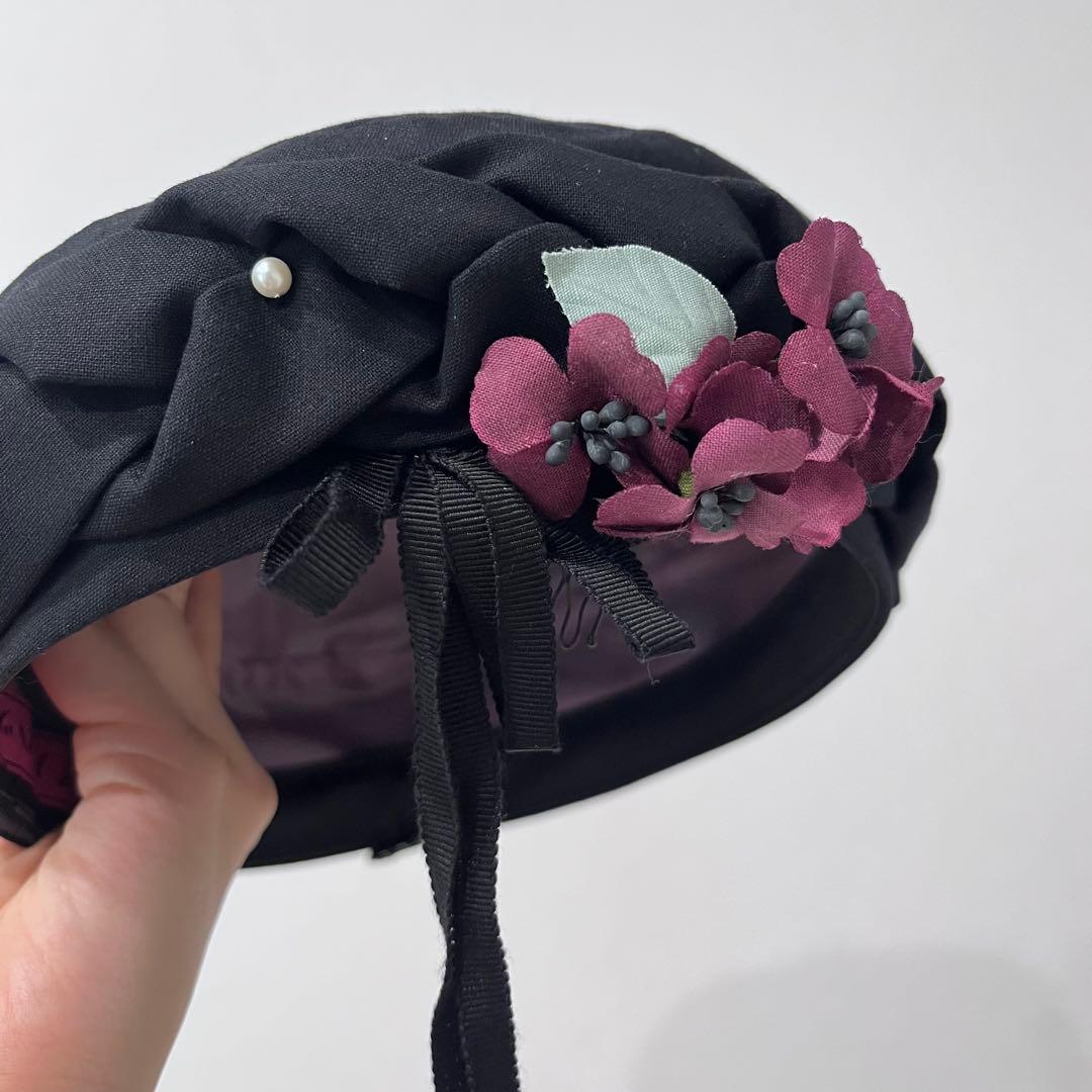 アノンハット 三つ編みベレー帽