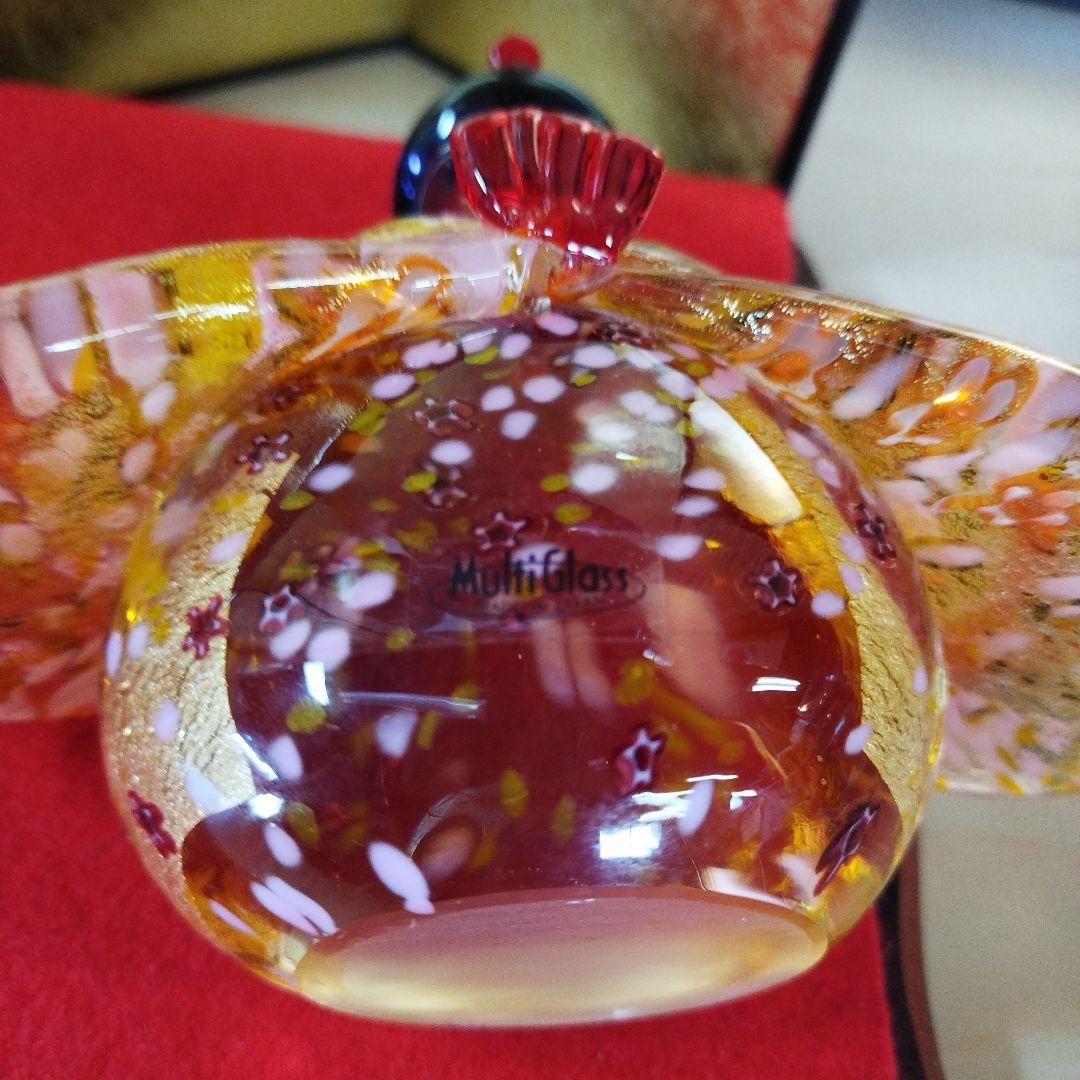 Multiglass ガラス工芸品 雛人形　原田宗春作品　炎の芸術