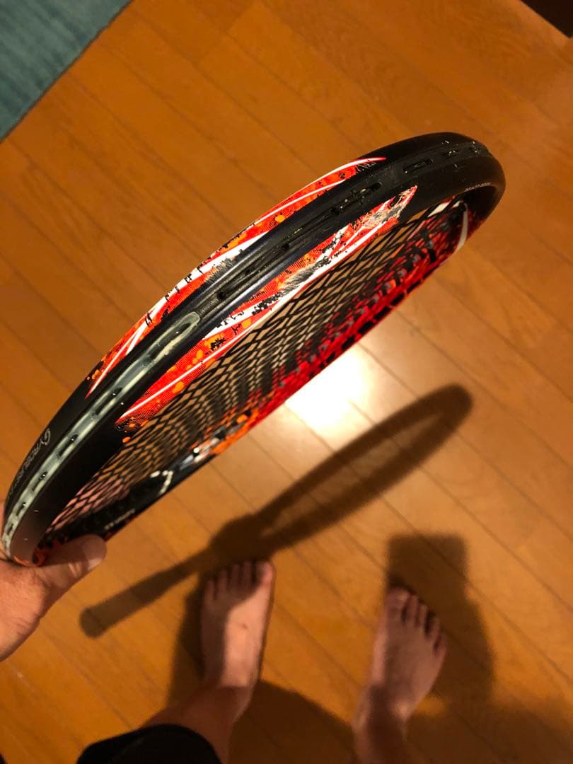 GEOBREAK 70Sテニスラケット 黒/オレンジ
